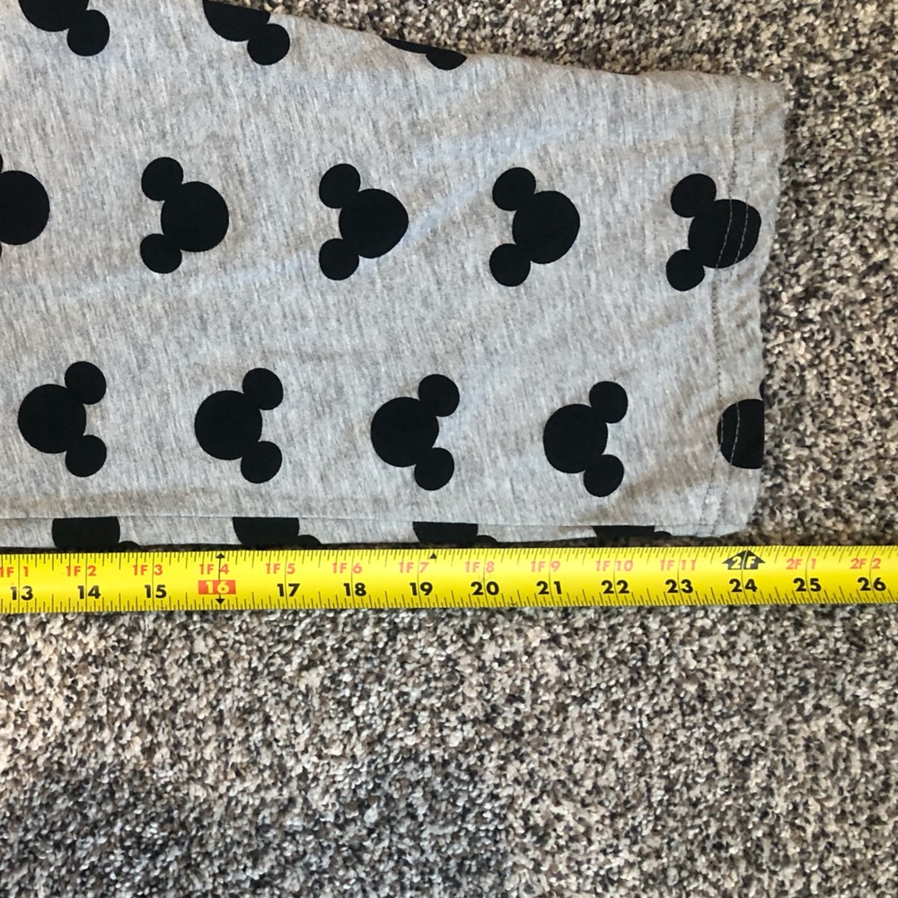 Gray and Black Mickey Mouse Head Pajama Pants - Picture 7 of 8